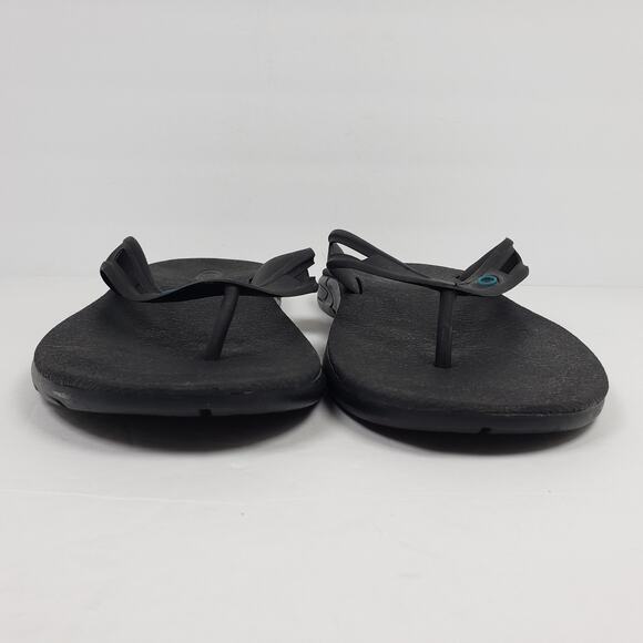 Oakley Ellipse Mens Size 13 Black Slip On Casual Thong Flip Flop Sandals main image 5